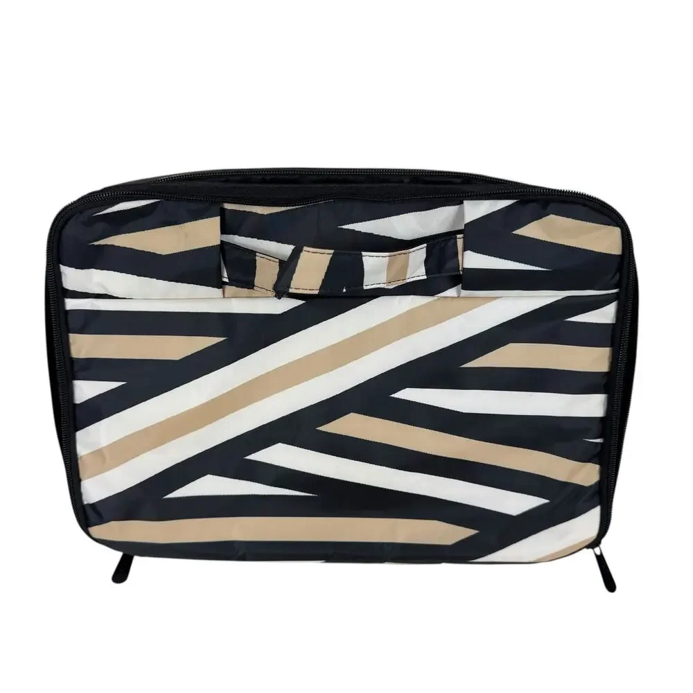 Thirty-One 31 Bags Striped Zippered Laptop Carrying‎ Case Monogrammed H